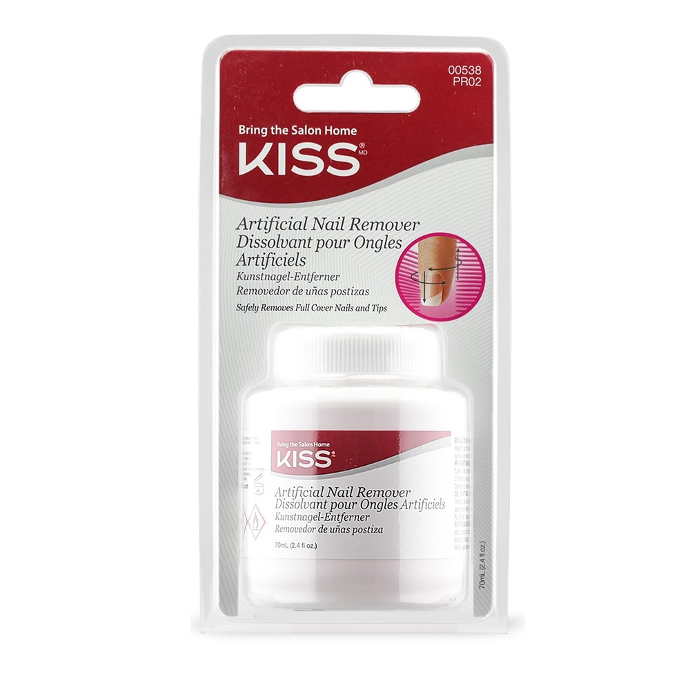 KISS ხელოვნური ფრჩხილის  მოსაშორებელი სითხე 70g 